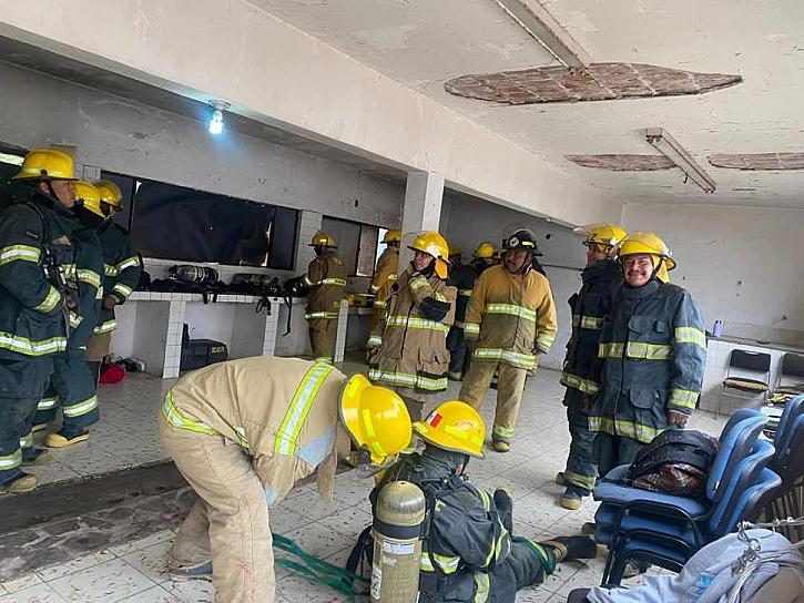  Bomberos y Protección Civil de Calera reciben capacitación de expertos de Chicago