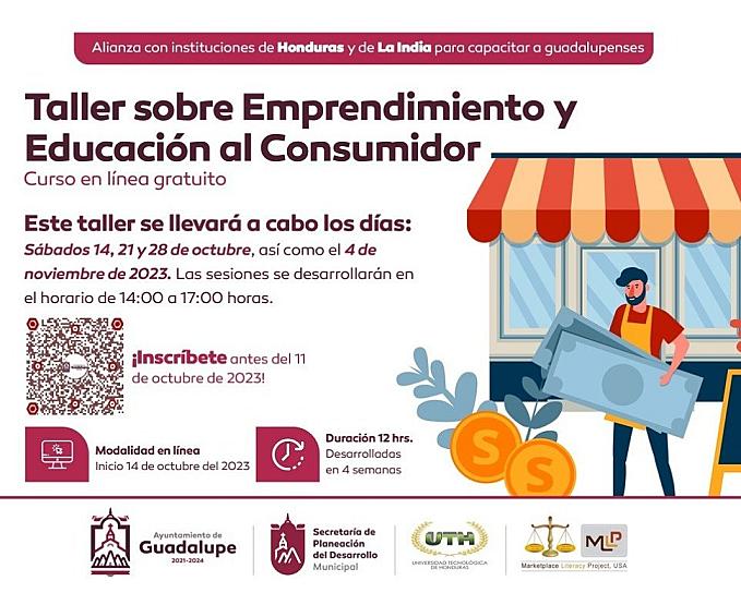 BRINDARÁ GUADALUPE TALLER DE EMPRENDIMIENTO Y EDUCACIÓN AL CONSUMIDOR 