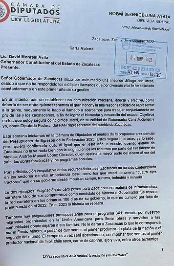 BUSCA DIPUTADA FEDERAL ANÁLISIS URGENTE CON DAVID MONREAL SOBRE PEF 2023