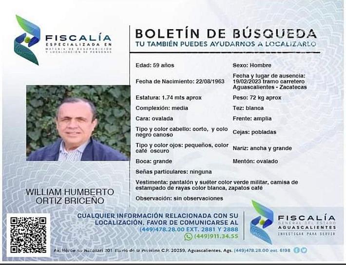 BUSCAN A DOCENTE DE LA UAZ DESAPARECIDO