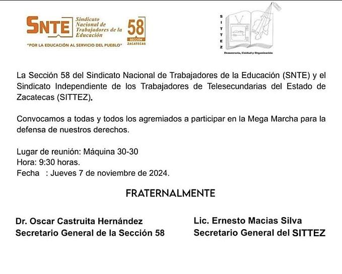 BUSCAN DOCENTES PAGO TOTAL DE BONO; CONTINUARÁN MANIFESTACIONES 