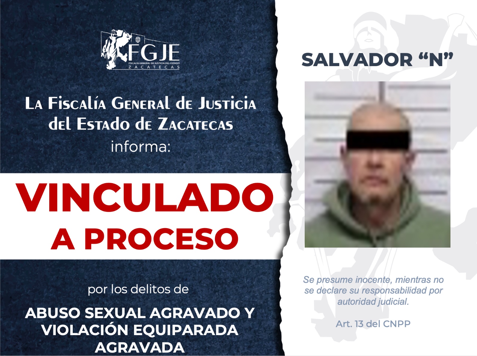 Lo vinculan a proceso por abuso sexual y violación equiparada