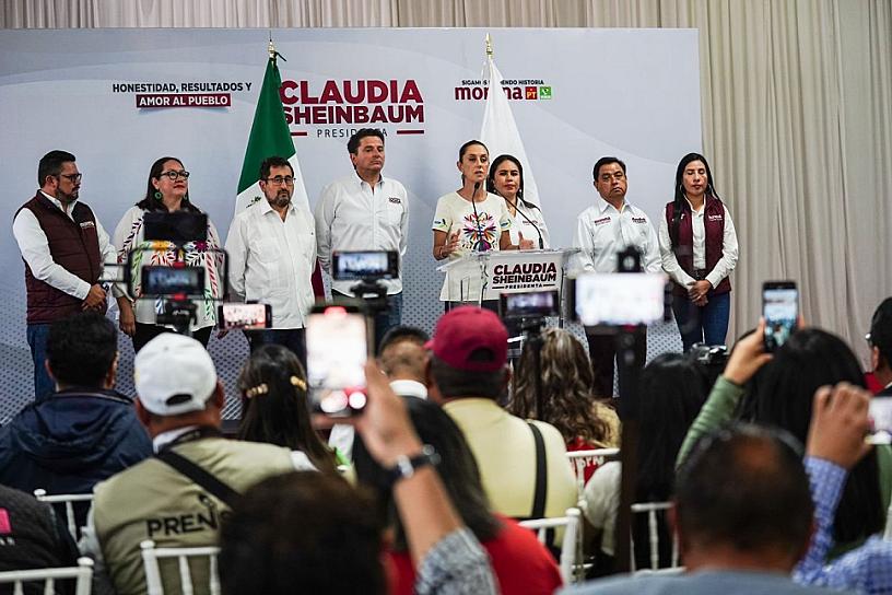 BUSCA SHEINBAUM FORTALECER EL DESARROLLO EN HIDALGO