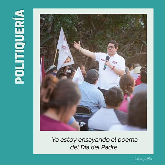 -Ya estoy ensayando el poema del Día del Padre