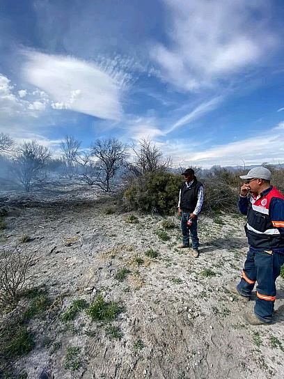 ATIENDEN INCENDIO FORESTAL EN CONCHA DEL ORO