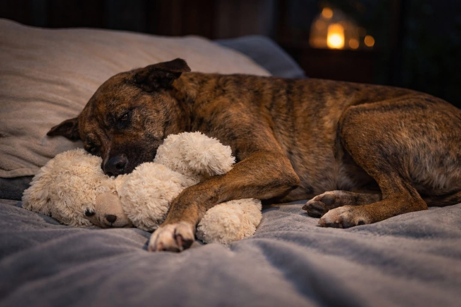 ¡Ya tiene casa! Perrito viral tras aferrarse a un peluche encuentra hogar en Mérida