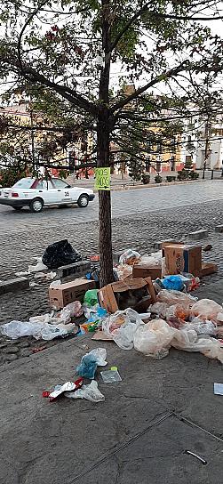 CALLES SUCIAS EN SOMBRERETE, DENUNCIAN HABITANTES DEL PUEBLO MÁGICO 