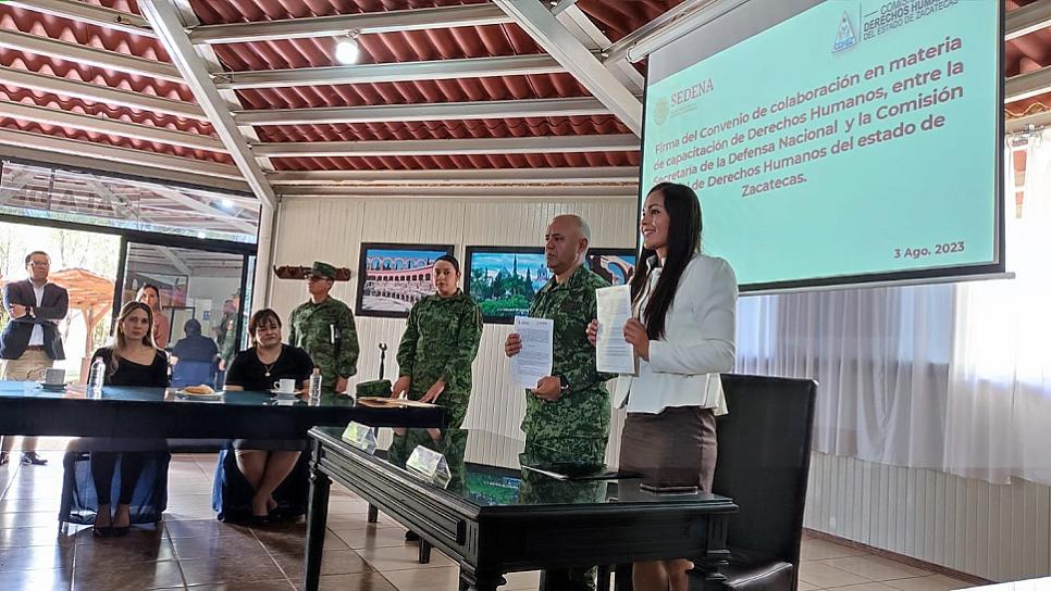 CAPACITARÁ CDHEZ A MILITARES EN DERECHOS HUMANOS