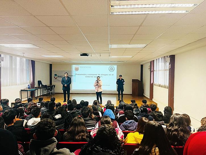 CAPACITA SECRETARÍA DE SEGURIDAD A ESTUDIANTES DE GUADALUPE Y RÍO GRANDE