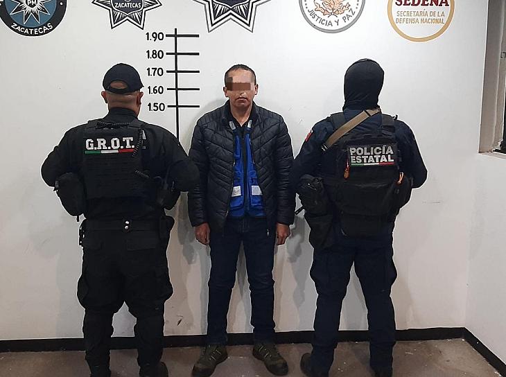 CAPTURAN A PROBABLE JEFE DE DISTRIBUCIÓN DE DROGA EN ZACATECAS
