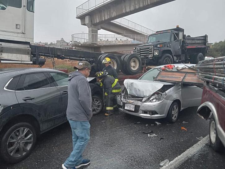 Carambola en Tránsito Pesado deja como saldo dos personas lesionadas 