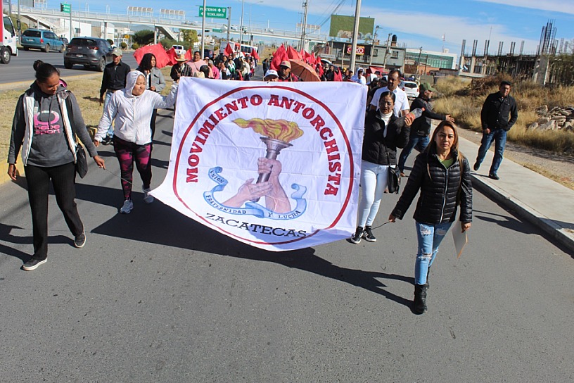 ENTREGAN ANTORCHISTAS PLIEGO DE PETICIONES AL GOBIERNO DE FRESNILLO