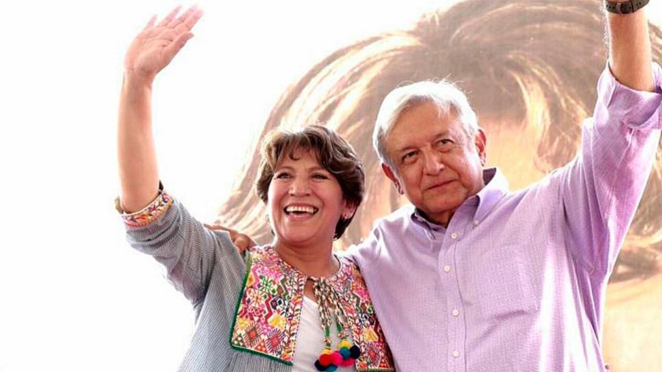 CELEBRA AMLO TRIUNFO DE DELFINA GOMÉZ EN ENCUESTAS INTERNAS DE MORENA