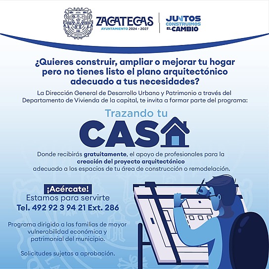 LANZA AYUNTAMIENTO DE ZACATECAS PROGRAMA DE APOYO PARA VIVIENDAS