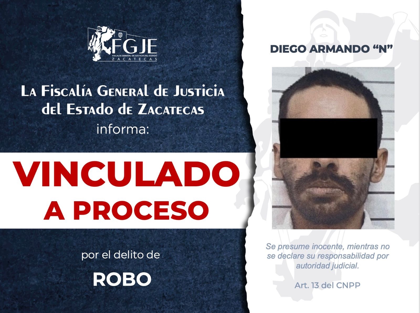 VINCULAN A PROCESO A DIEGO ARMANDO “N” POR ROBARSE UN PERRO EN LA CAPITAL