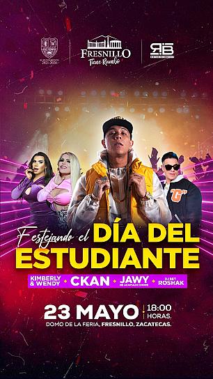 CELEBRARÁN A ESTUDIANTES FRESNILLENSES CON SÚPER CONCIERTO 