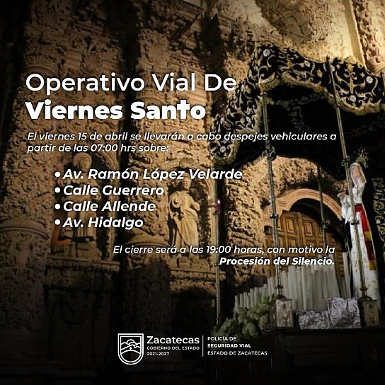 CERRARÁN CALLES Y DESPEJE DE AUTOS EN CENTRO HISTÓRICO POR PROCESIÓN DEL SILENCIO 