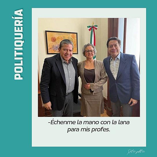 -Échenme la mano con la lana para mis profes