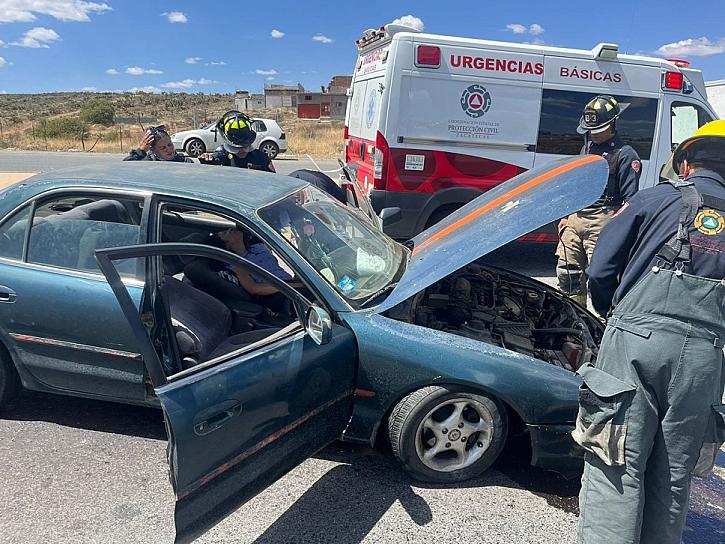CHOCA MUJER CONTRA OBJETO FIJO; LA TRASLADAN AL HOSPITAL
