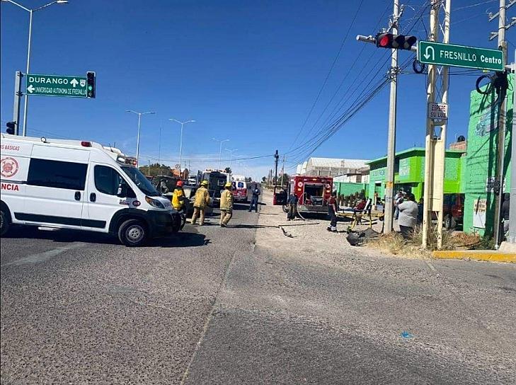 CHOQUE TERMINA EN INCENDIO EN FRESNILLO