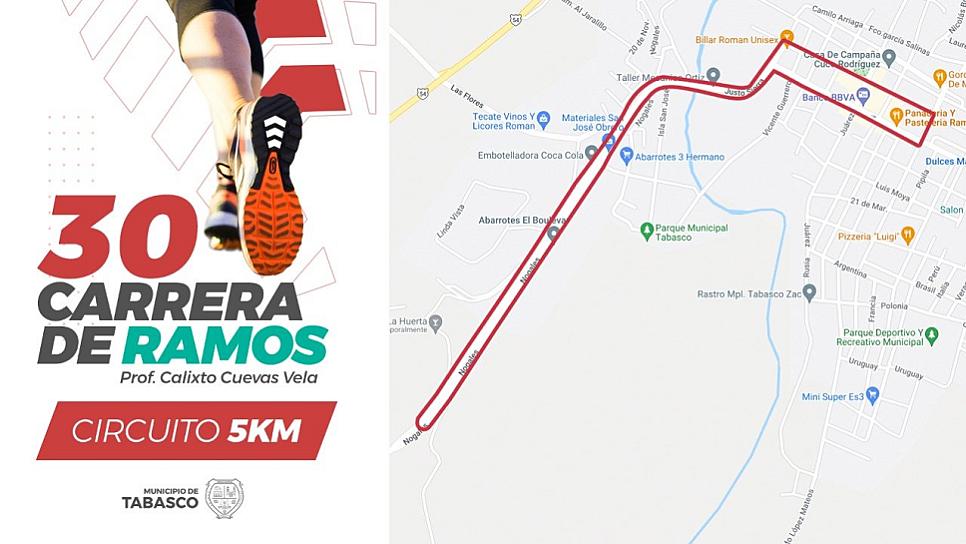 REALIZARÁN 30 EDICIÓN DE LA CARRERA DE RAMOS EN TABASCO