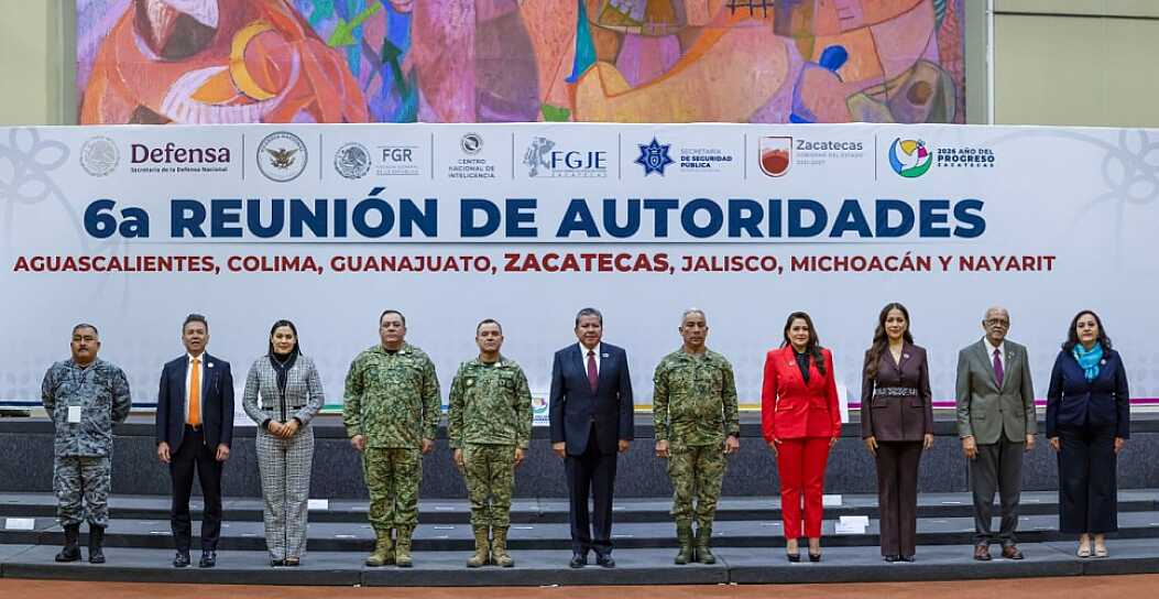 ENCABEZA GOBERNADOR DAVID MONREAL SEXTA REUNIÓN REGIONAL DE SEGURIDAD EN FORTALECIMIENTO DE ESTRATEGIA COORDINADA
