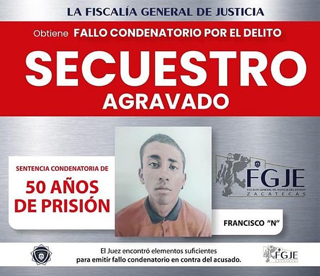 CONDENAN A 50 AÑOS A UN HOMBRE POR SECUESTRO AGRAVADO