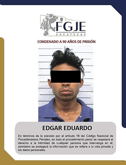 CONDENAN A HOMICIDA  A 90 AÑOS A PRISIÓN