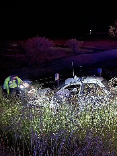 CONDUCTOR DE TAXI PIERDE EL CONTROL DEL VOLANTE Y VUELCA