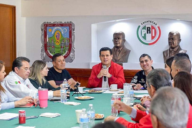 CONFIÓ EN LOS BUENOS RESULTADOS QUE DARÁ EL PRI DE ZACATECAS A FAVOR DEL FRENTE: MIGUEL ALONSO