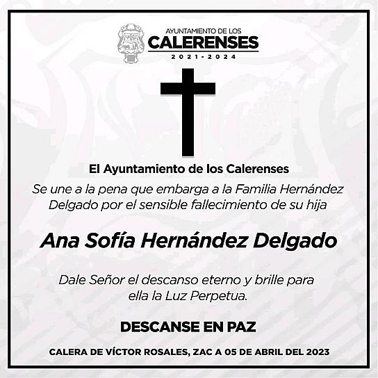 CONFIRMAN MUERTE DE LA HIJA DEL ALCALDE DE CALERA 