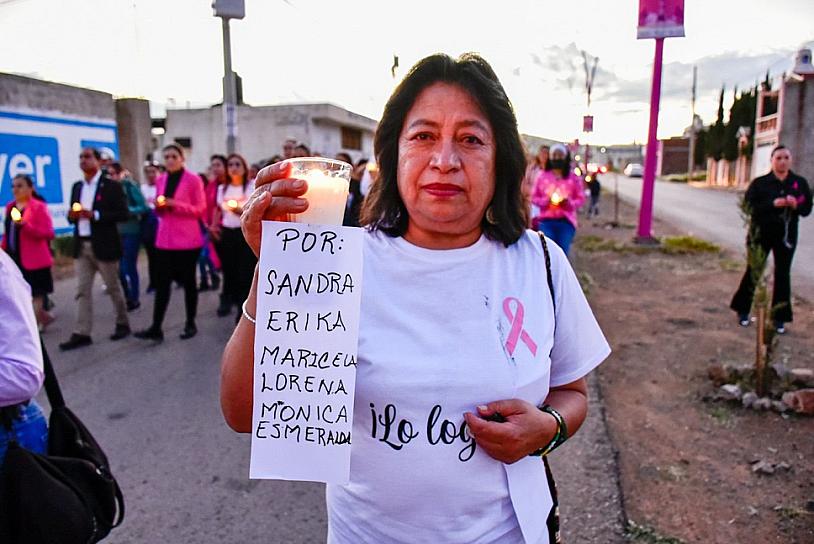 CONMEMORAN EN GUADALUPE EL DÍA MUNDIAL DE LA LUCHA CONTRA EL CÁNCER DE MAMA