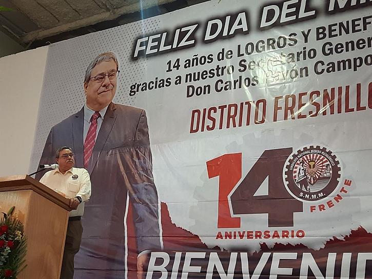 CONMEMORAN DÍA DEL MINERO Y ANIVERSARIO 14 DE EL FRENTE