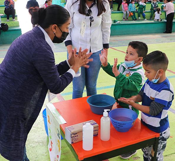 CONMEMORAN DÍA MUNDIAL DEL LAVADO DE MANOS EN VILLA GARCÍA