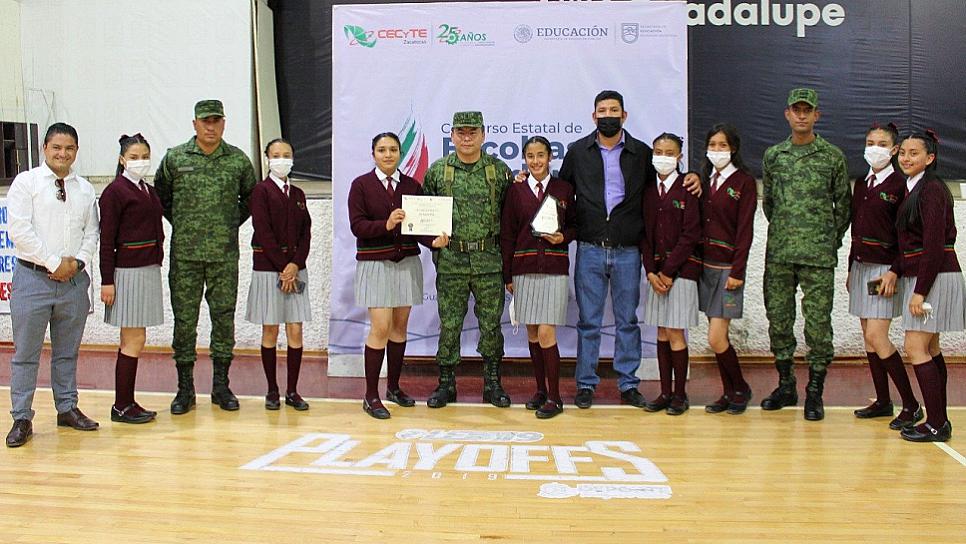  CONSOLIDA CECYTEZ FORMACIÓN CÍVICA CON CONCURSO ESTATAL DE ESCOLTAS DE BANDERA   