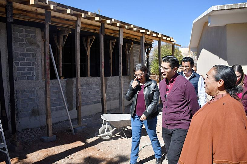 CONSTRUYEN AULA EN PREESCOLAR BENEMÉRITO DE LAS AMÉRICAS