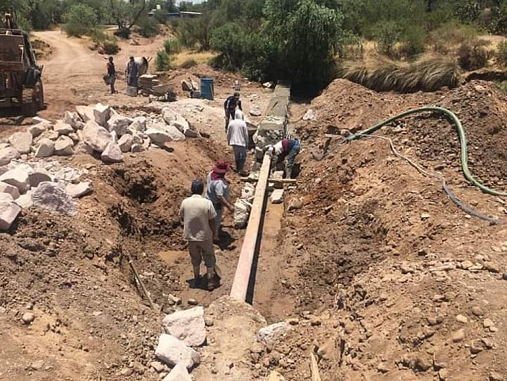 CONSTRUYEN RED DE ALCANTARILLADO EN LA COMUNIDAD MORONES