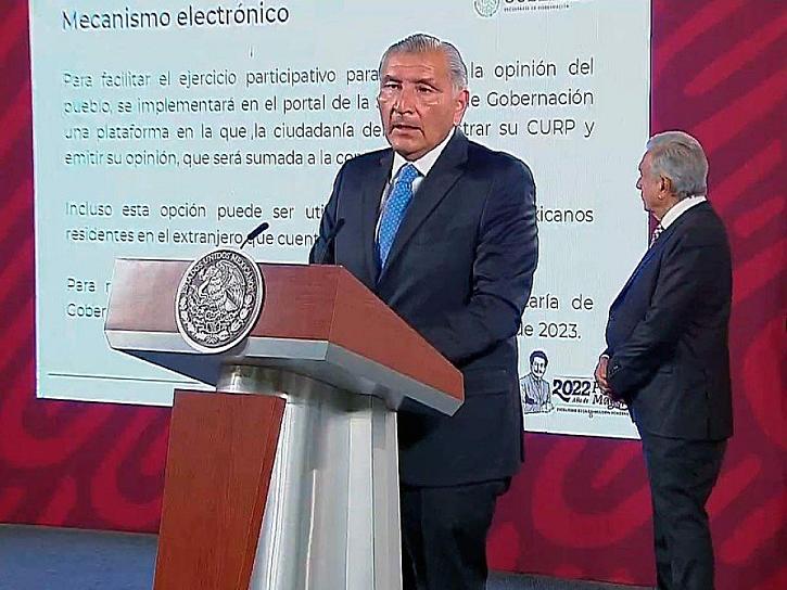 CONSULTA SOBRE FUERZAS ARMADAS SERÁ EN ENERO Y SERÁN 3 PREGUNTAS