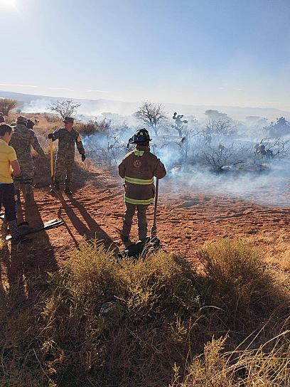 CONTINÚA ACTIVO INCENDIO EN COMUNIDADES DE TEPETONGO