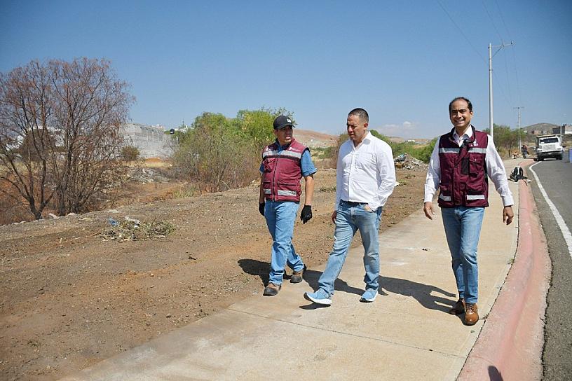 CONTINÚA LIMPIEZA DE ARROYOS EN GUADALUPE 
