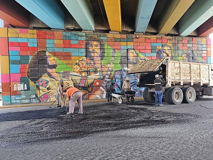 CONTINÚA PROGRAMA DE BACHEO EMERGENTE EN FRESNILLO 