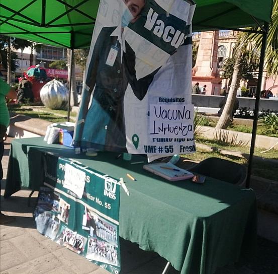 CONTINÚA VACUNACIÓN DE INFLUENZA Y COVID-19 EL FRESNILLO