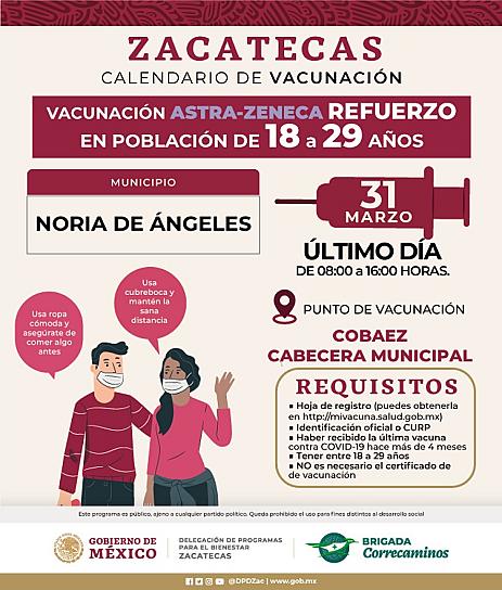  CONTINUA LA JORNADA DE VACUNACIÓN DE REFUERZO PARA JÓVENES EN MUNICIPIOS 