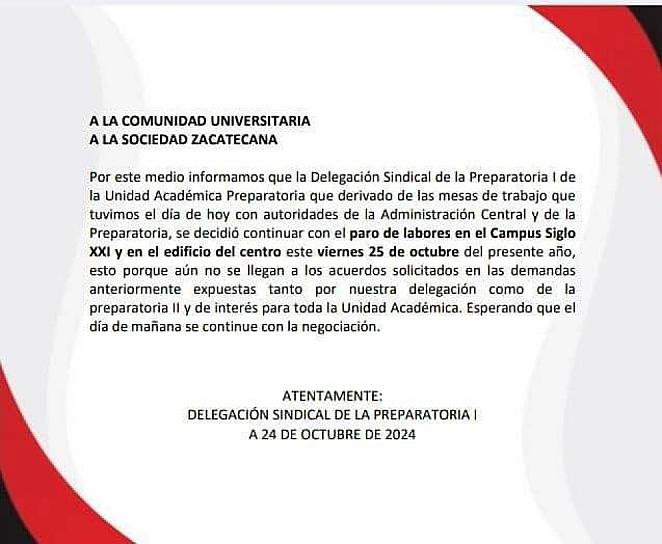 CONTINUARÁ PARO EN PREPA 1; CAMPUS FUE LIBERADO
