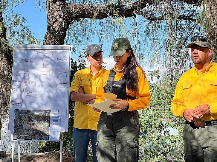 CONTROLAN INCENDIO EN EL CERRO LA SIERPE EN MAZAPIL