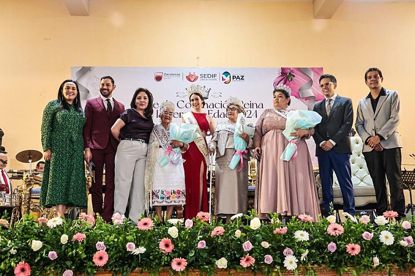 CORONAN A ANA MARÍA I COMO REINA DE LA TERCERA EDAD ZACATECAS 2024