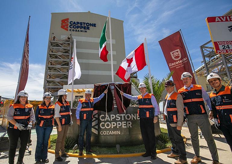 INVIERTE CAPSTONE COPPER INVIERTE MÁS DE 450 MDP EN ZACATECAS