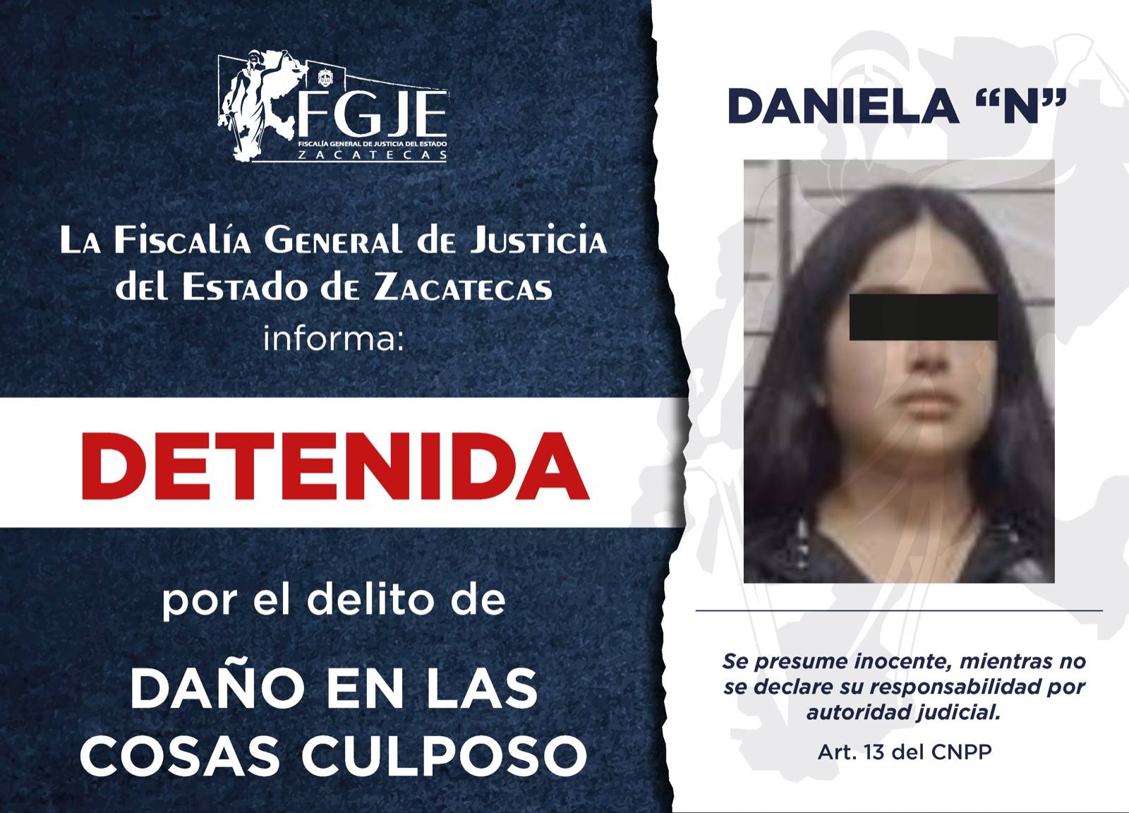 CUMPLIMENTA FGJEZ ÓRDENES CONTRA TRES PERSONAS EN ZACATECAS