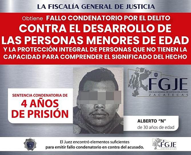 DAN 4 AÑOS DE CÁRCEL A UN HOMBRE 