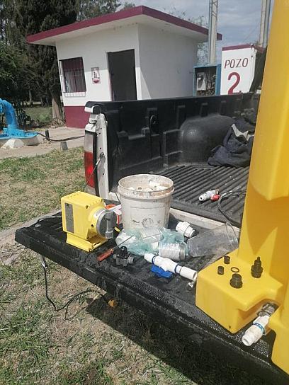 DAN MANTENIMIENTO A EQUIPOS DE CLORACIÓN EN POZOS DE JEREZ 